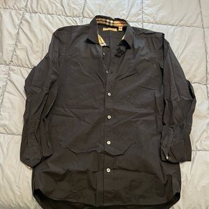 Burberry Button Down Shirt Black Used S